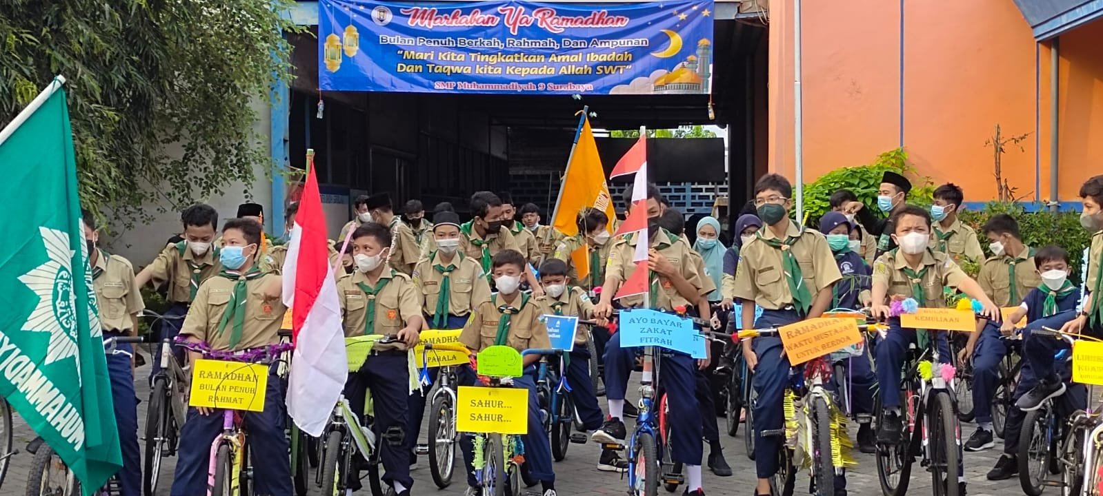 Gowes Menyambut Ramadhan Sekolah Akhlaq